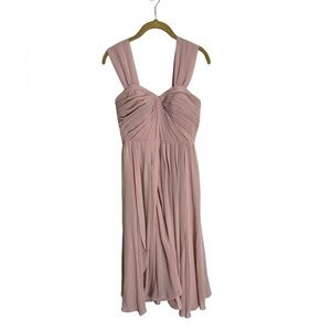 Jenny Yoo Collection Dusty Pink Formal Bridesmaid Maxi Dress 0